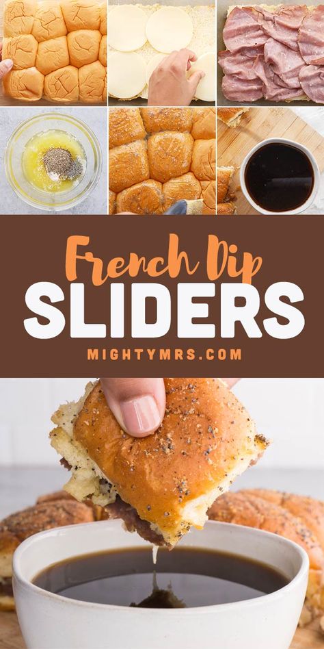 Slider French Dip, Kings Hawaiian Sandwiches Slider Recipes, Sliders Recipes Hawaiian Rolls French Dip, Mini French Dip Sliders, Kings Hawaiian French Dip Sliders, French Dip Hawaiian Roll Sliders, Beef Dip Sliders, French Dips Sliders, Easy French Dip Sliders Hawaiian Rolls