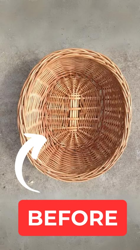 Unleash your inner artist and give your old rattan baskets a makeover they deserve! 🎨 Follow our step-by-step tutorial to revamp and transform your thrift store finds into stunning storage or decor solutions! 🏡 How To Decorate A Basket, Wicker Basket Makeover, Dollar Tree Kitchen, Hometalk Diy, Basket Makeover, Old Wicker, Old Baskets, Kid Friendly Crafts, Creative Diy Gifts