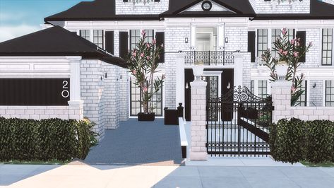 Rosehill Grove + Important Update | Her Majesty Builds på Patreon Sims 4 Penthouse, Sims 4 Family House, Sims 4 Interior, Sims 4 Modern House, Smoked Salmon Bagel, Salmon Bagel, The Sims 4 Lots, Sims 4 Family, The Sims 4 Pc