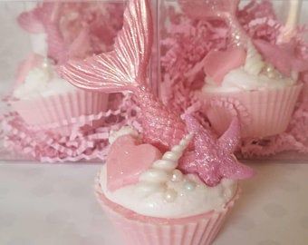 Soap Dough, Beach Soap, Mermaid Soap, Soap Inspiration, Mermaid Cupcakes, Cupcake Soap, Pink Mermaid, Homemade Soap Recipes, All Pink