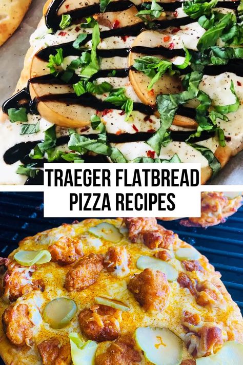 Traeger Flatbread Pizza Recipes - If You Give a Girl a Grill 3 Ingredient Mac And Cheese, Traeger Pizza, Vegetarian Flatbread, Recipes Mac And Cheese, Flatbread Pizza Recipes, Blackstone Griddle Recipes, Griddle Recipes, Traeger Recipes, Pellet Grill Recipes