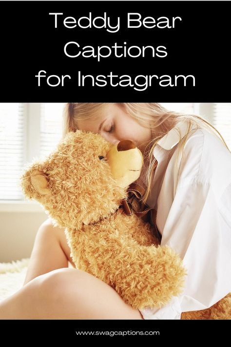 Discover adorable Teddy Bear captions to make your Instagram pictures even more huggable and lovable! Perfect for sharing your teddy bear moments. #TeddyBearLove #CuteCuddles #TeddyBearAdventures #BearHugs #TeddyBearMagic #SnuggleBuddy #TeddyBearTime #InstaTeddyBear #FluffyFriends #SweetMemories Teddy Captions For Instagram, Teddy Quotes Cute, Teddy Bear Quotes For Instagram, Teddy Bear Captions For Instagram, Pictures Of Teddy Bears, Teddy Quotes, Happy Teddy Bear Day, Funny Teddy Bear, Bear Instagram