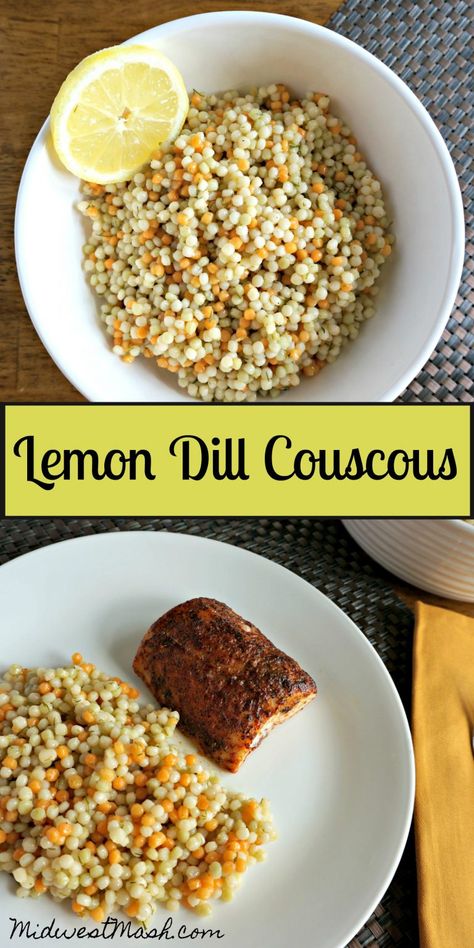 Lemon Dill Couscous, Easy Pearl Couscous Recipes, Refreshing Side Dishes, Pearl Couscous Recipes, Afternoon Picnic, Lemon Dill, Couscous Recipes, Cous Cous, Healthy Side Dishes