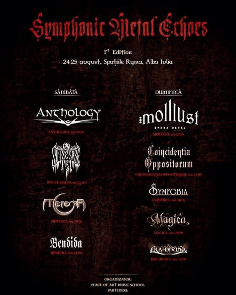 Two days of symphonic metal in Alba Iulia! 🤘 #festival #symphonicmetal #symphonicband #metalmusic #rockfestival #rockmusic Alba Iulia, Symphonic Metal, Rock Festivals, Musica Rock, Music School, Metal Music, May 11, Logo Ideas, Art Music