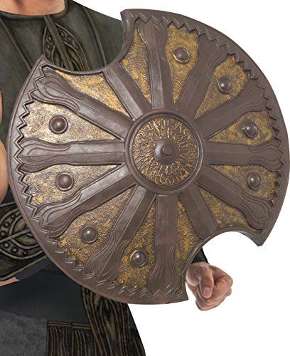 Smiffys Warrior Shield, Brown, Round, 19inches, One Size, Achilles Shield, 23992 Best Halloween Costumes & Dresses USA Achilles Shield, Greek Shield, Blossom Costumes, Gladiator Costumes, Greek Costume, Roman Warriors, Warrior Costume, Greek Warrior, Viking Costume