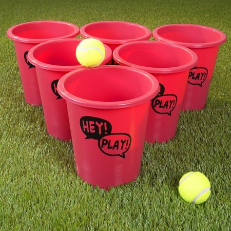 The Hey! Play! 14 Piece Bucket Washer and Ring Toss Set is easy to set-up, play and store, making fun just a toss away. The buckets are rugged and durable and can stand up to aggressive play, making it a great addition to your outdoor games for hours of fun with family and friends. You can even play this game indoors by putting a corn hole bag inside each bucket to weight it down, instead of water or sand. Drunk Olympics, Campground Crafts, Rodeo Games, Giant Beer Pong, Circus Games, Floor Games, Quarantine Party, Beer Olympic, Picnic Games