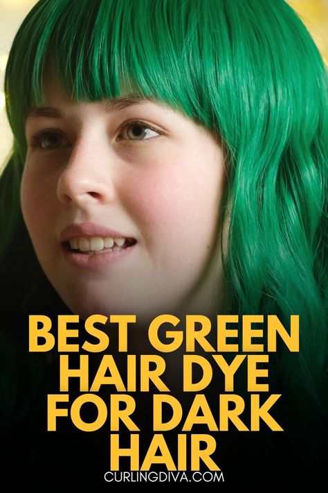 Best Green Hair Dye For Dark Hair Hair Dye For Dark Hair, Dye For Dark Hair, Dark Hair Dye, Green Hair Dye, Caring For Colored Hair, Hair Dyes, Coloring Tips, Arctic Fox, Popular Color