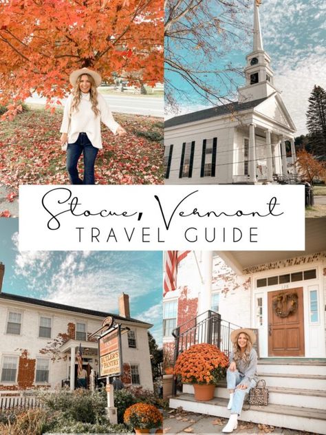 TRAVEL GUIDE TO VERMONT IN THE FALL - Dashing Darlin' What To Wear In Vermont In The Fall, Vermont Travel Guide, Vermont Outfits Fall, Vermont Fall Outfit, Vermont Fall Vacation, Vermont Instagram Pictures, Vermont Fashion, Fall Vermont Trip, Visiting Vermont In Fall