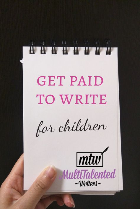 Get Paid to Write for Children, MultiTalented Writers. Hand holding a notepad. Writing Kids Books, Writing For Children, Get Paid To Write, Paid To Write, Writing Childrens Books, Make Money With Affiliate Marketing, Writing Images, Creative Writing Tips, Earn Passive Income