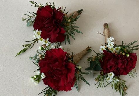 Burgundy Carnation Boutonniere, Red Carnation Boutonniere, Burgundy Carnation Bouquet, Red Carnation Corsage, Carnation Boutineer, Red Boutineer, Carnation Buttonhole, Red Carnation Bouquet, Carnation Corsage