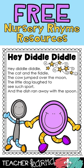 Nursery Rhymes Kindergarten, Nursery Rhyme Lessons, Free Nursery Rhymes, Rhyming Preschool, Nursery Rhyme Crafts, Rhymes Lyrics, Nursery Rhymes Lyrics, Nursery Rhymes Preschool, Nursery Rhyme Theme