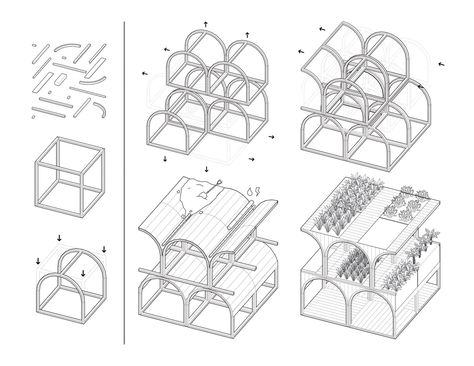 Modular farm tower for sites across Africa wins international skyscraper competition Bjarke Ingels Architecture, Mars City, Oma Architecture, Arcade Architecture, Vertical Farm, Smart Farm, City Project, Modular Structure, Vernacular Architecture