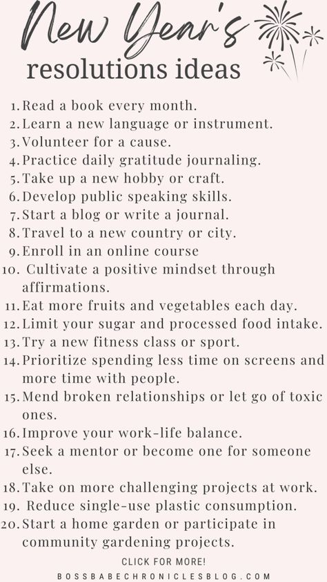 2024 is right around the corner! Have you thought about your new years' resolutions? In this post i share 15 ideas for life-changing New Year's resolutions for the new year! How to have the best 2024 | Healthy habits for the new year | 2024 resolutions | New Year's eve | Life-changing ideas for 2024 New Year Resolution Essay, New Year Intentions, New Years Resolutions Template, January Inspiration, 2024 Resolutions, Resolutions Ideas, New Years Resolution List, Kids New Years Eve, Resolution List