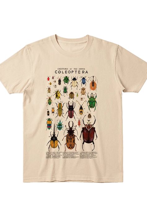 Bugs Encyclopedia T-Shirt Unisex Cryptidcore Aesthetic Cool T-shirts, Cryptidcore Aesthetic Outfits, Artsy Fashion Aesthetic, Cryptidcore Fashion, Cryptidcore Outfit, Bug Clothes, Cryptidcore Aesthetic, Granola Girl Outfits, Bug Shirt