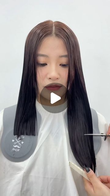 Medium Length Hair With Layers Tutorial, Haircuts For Medium Length Hair Layered Side Bangs, Medium Length Haircut Tutorial, Medium Length Short Layers, Side Bangs With Short Hair, Diy Medium Length Haircut, Medium Length Hair With Bangs And Layers, Diy Shoulder Length Haircut, Mid Length Lob