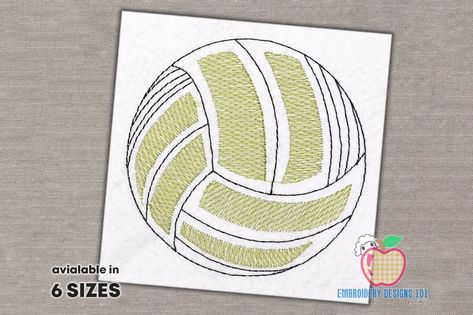 Volleyball Ball Sketch Embroidery Machine Embroidery Ball Sketch, Volleyball Ball, Sketch Embroidery, Machine Embroidery Design, Embroidery Machine, Machine Embroidery Designs, Volleyball, Embroidery Design, Machine Embroidery