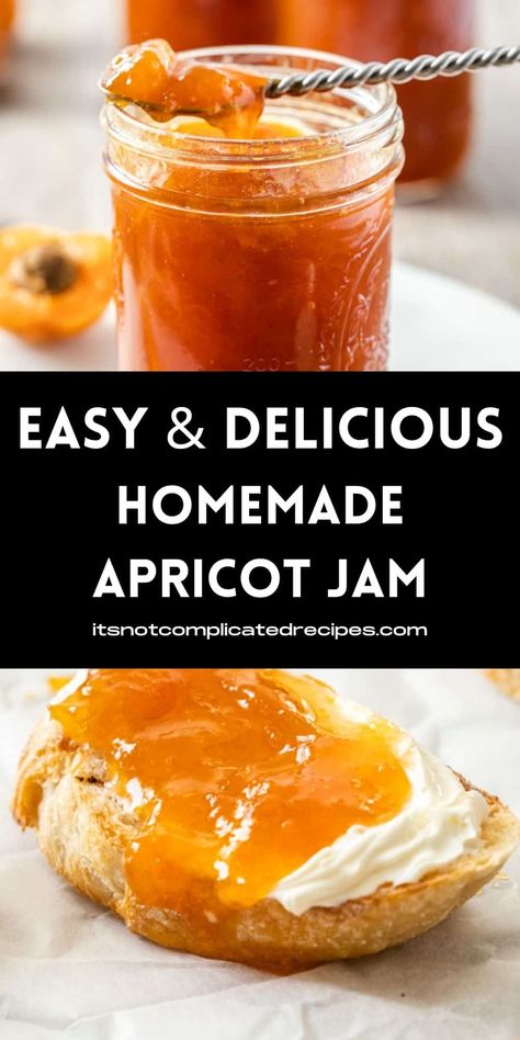 Fruit Jam Recipes, 3 Ingredient Recipe, Apricot Jam Recipes, Jam Making, Rocks Landscaping, Apricot Recipes, Jam Recipes Homemade, Jam And Jelly, Landscaping With Large Rocks