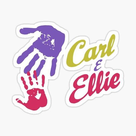 carl and ellie handprints from up sticker #movie #up #disney #disney stickers #pixar #stickers Disney Stickers Printables, Up Carl Y Ellie, Carl And Ellie, Up Pixar, Up The Movie, Our Adventure Book, Stickers Cool, Tema Disney, Disney Pixar Up