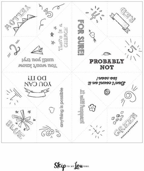 printable fortune teller Wedding Fortune Teller Template, Fortune Teller Carnival, Paper Fortune Teller Template, Fortune Telling Cards Printable, Origami Fortune Teller Template, Fortune Teller Template, Fortune Teller Costume Diy, Printable Fortune Teller, Fortune Teller Game