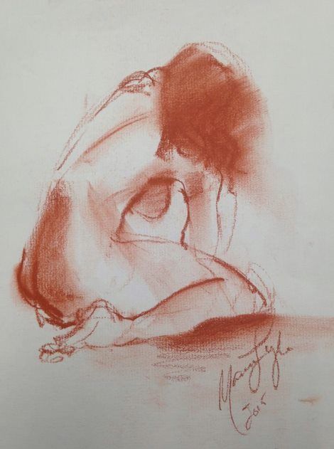 Conte Art Drawings, Conte Crayon Drawings, Conte Drawing, Charcoal Paper, Drawing Female Body, Conte Crayon, Female Anatomy, Figure Sketching, Gesture Drawing