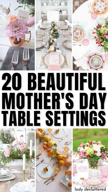 Mother’s Day Brunch Table Decorations, Mother’s Day Tea Party Table Ideas, Mothers Day Dining Table Decor, Mother’s Day Dinner Party Decor, Ladies Banquet Table Decor, Mother's Day Table Settings, Womens Brunch Table Decor, Mother’s Day Lunch Decoration Ideas, Table Decor For Mother’s Day Brunch