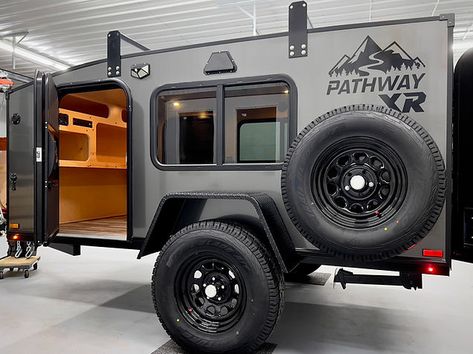 XR | Pathwaycampers Offroad Teardrop Camper, Jeep Wrangler Camping, Vehicle Camping, Teardrop Trailer Plans, Camping Trailer Diy, Small Camper Trailers, Teardrop Camping, Jeep Trailer, Cool Truck Accessories