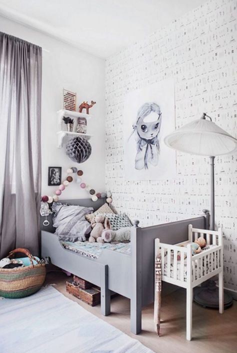 42 Chic And Comfy IKEA Sundvik Beds For Kids Room | Home Design And Interior Sundvik Bed, Ikea Sundvik, Diy Kids Desk, Kids Room Grey, Vintage Kids Room, Boho Room Decor, Kids Room Inspiration, Toddler Bedrooms, Kids Interior