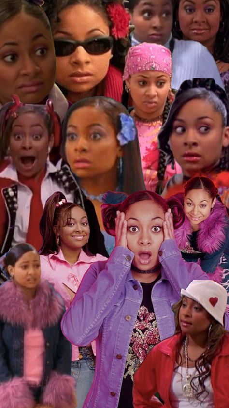 #ravenbaxter Raven Baxter Outfits, That's So Raven Aesthetic, Raven Halloween Costume, Celebrity Collage, Raven Outfits, So Raven, Hood Wallpapers, Raven Symone, 2000s Party