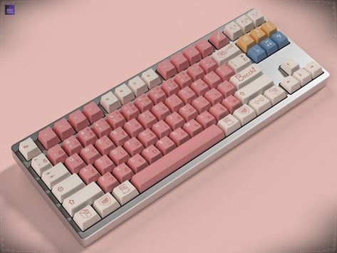 Sound Dampening, Mechanical Keyboard, Profile Design, Dye Sublimation, Cute Pink, The Rock, Keyboard, Cherry, Dye