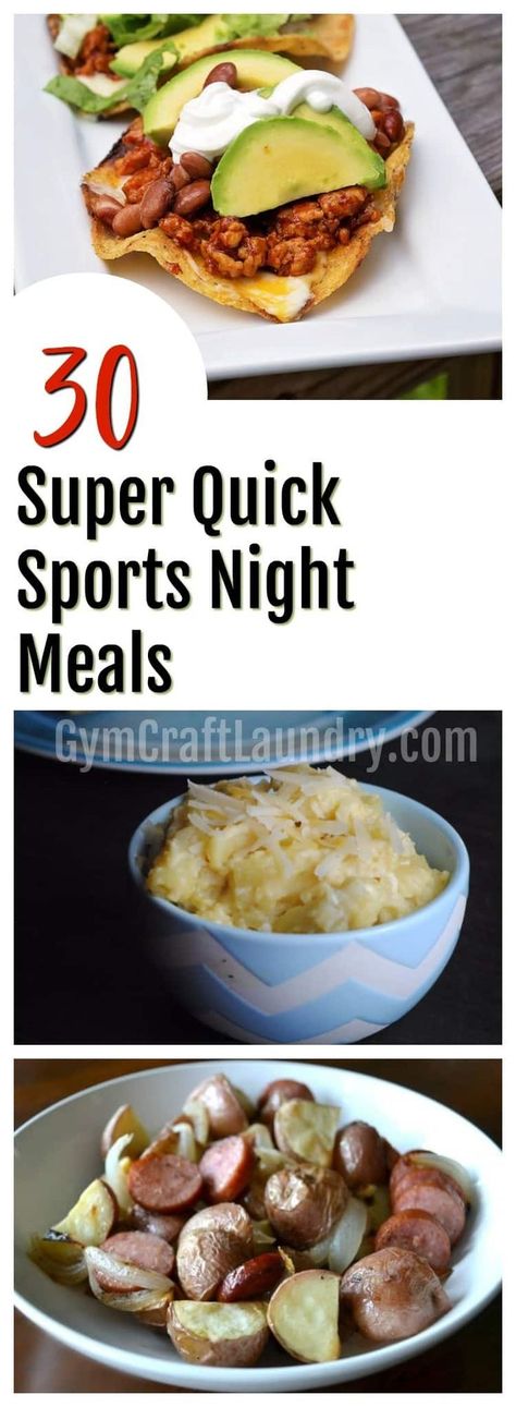 Have the evenings become hectic? These quick sports night meals are perfect for late practices and games. I share some of my favorite dinner ideas for sports nights.  #sportsmoms #busymoms #dinnertime Dinners For Sports Nights, Busy Night Dinner, Busy Mom Recipes, Favorite Dinner, Fast Dinners, Recipe For Mom, Quick Dinner, Weeknight Meals, Weeknight Dinner