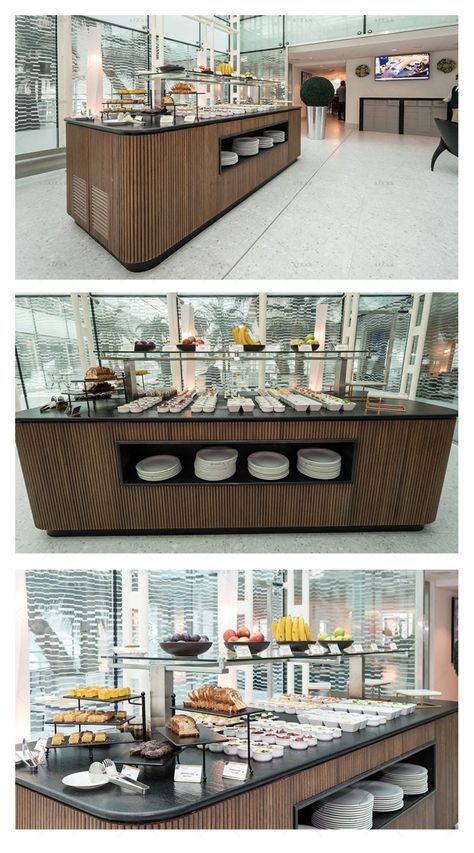 #buffetcounter #hotelbuffet #breakfastcounter #foodcounter Hotel Buffet Counter Design, Hotel Buffet Counter, Chaffing Dishes Buffet Food Stations, Buffet Counter Design, Food Display Counter, Buffet Table Design, Buffet Counter, Open Buffet, Buffet Stations