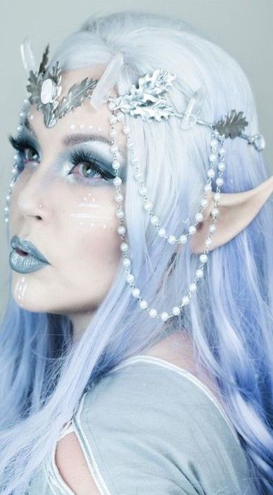 Fantasy Make-up, Halloween Make-up Looks, Elf Cosplay, Makeup List, Face Paint Makeup, Queen Makeup, Simple Makeup Looks, Smink Inspiration, Fairy Makeup