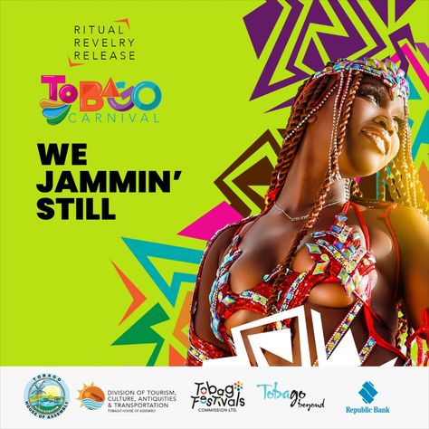 Tobago Carnival 2023 travel guide Carnival Flyer Design, Carnival Poster Ideas, Carnival Flyer, Carnival Logo, Carnival Poster, Pool Parties Flyer, Carnival Design, Soca Music, Trinidad Carnival