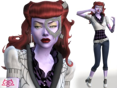 Monster High - Operetta hairstyle, mask, shoes, tattoo, outfits, skin detail, earrings  Found in TSR Category 'Sims 4 Sets' Sims 4 Controls, Cc Clothing, Monster High Clothes, Cc Sims4, The Sims 4 Packs, Sims 4 Cc Skin, 4 Characters, Sims 4 Characters, Sims 4 Downloads