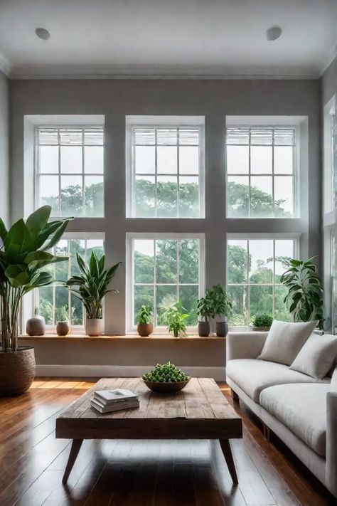 Ecofriendly living room design with natural light and greenery Nature Connected Minimalism, Sustainable Living Room, Small Modern Living Room, Sofa Cotton, Eco Friendly Furniture, Peaceful Home, Natural Textiles, Sustainable Style, Eco Friendly Living