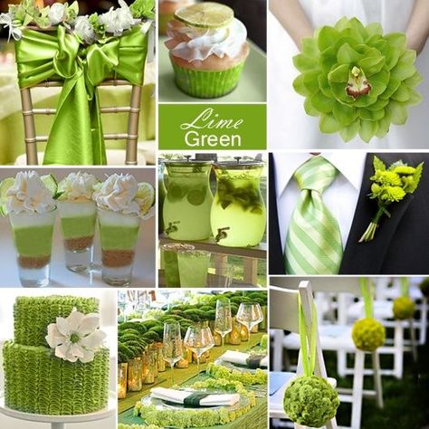 Lime Wedding, Lime Green Weddings, Green Wedding Decorations, Green And White Wedding, Signature Cocktails Wedding, Green Wedding Inspiration, Green Themed Wedding, Wedding Colours, Green Wedding Colors