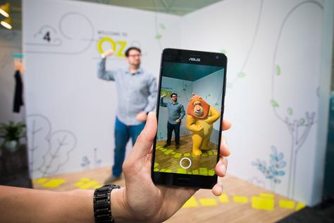 Inside Google Tango's augmented reality dreams - CNET Augmented Reality Illustration, Ar Photobooth, Argumented Reality, Augmented Reality Design, Ar Book, Ar Card, Ar Photo, Ar Ideas, Augmented Reality Games