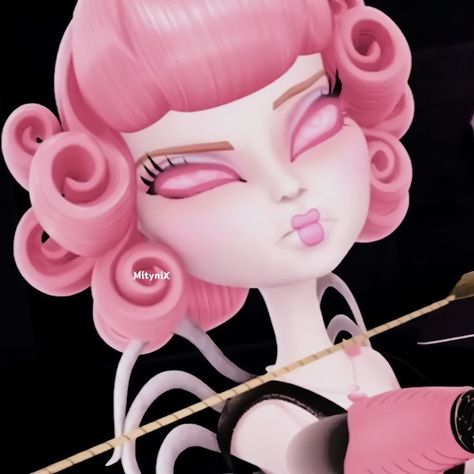 Monster High Pfp Cupid, C A Cupid Monster High Icon, Cupid From Monster High, C A Cupid, Cupid Monster High Icon, C A Cupid Aesthetic, Ca Cupid Monster High, Cupid Mh, Cupid Pfp