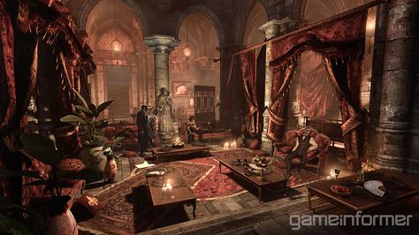 Thief! Vampire Room, Dark Gothic Art, The Heist, Fantasy Rooms, World Of Tomorrow, Fantasy Castle, Fantasy Setting, Fantasy Warrior, Environment Concept Art