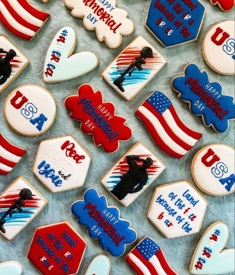 Veterans Day Cookies Decorated, Patriotic Cookies Decorated, Memorial Day Cookies Decorated, Veterans Day Cookies, Airforce Cookies Decorated, Veteran Cookies Decorated, Memorial Day Cookies, Usa Sugar Cookies, Veterans Day Cookie Cake