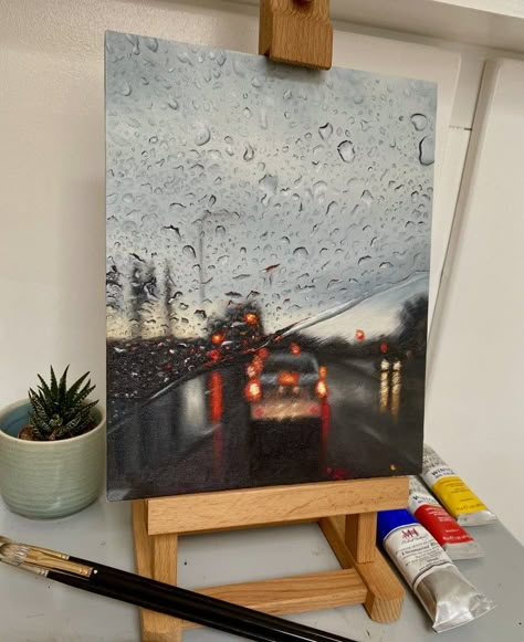 Painting Of Rain, Paint Inspo, Simple Canvas Paintings, Oil Color, Canvas Painting Designs, Art Painting Gallery, Abstract Face, Arte Sketchbook, Arte Inspo