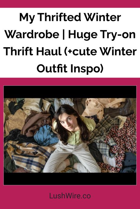 My Thrifted Winter Wardrobe | Huge Try-on Thrift Haul ( cute Winter Outfit Inspo) Cute Winter Outfit, Turtleneck Under, Thrift Store Shopping, Thrift Haul, Winter Must Haves, Cozy Accessories, Stylish Coat, Oversized Scarf, Cute Winter Outfits