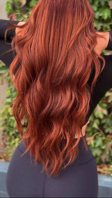 L’oréal Hicolor Sizzling Copper, Copper Hair With Extensions, Copper Golden Hair, Copper Hair Extensions, Rich Copper Red Hair, Long Copper Hair, Ginger Copper Hair, Red Copper Hair, Medium Red Hair