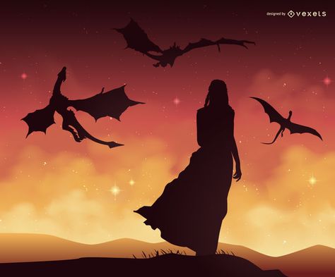 Illustration featuring Daenerys Targaryen from Game of Thrones with her dragons flying near her. Game of Thrones logo is a trademark and can only be used for ed Game Of Thrones Logo, Dragons Flying, Game Of Thrones Illustrations, Drogon Game Of Thrones, Dragon Cartoon, Game Of Thrones Facts, Dragon Silhouette, Game Of Thrones Dragons, Game Of Thrones Funny