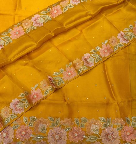 Presenting 35 gram pure organza shirt with v beautiful tread embroidery work with highlight work Pure viscose crepe bottom 35 pure organza dup with 4 side Embroidery work and hand work Organza Shirt, Chanderi Suits, Salwar Suit, Hand Work, Embroidery Work, Siding, Highlights, Embroidery, Boutique