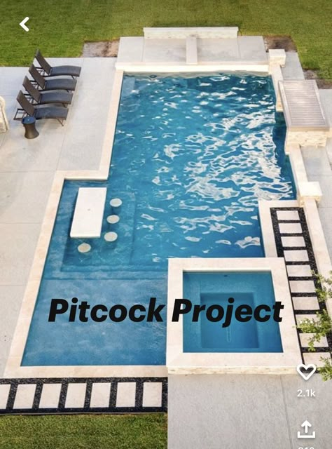 Organize House, Pools Inground, Raised Pools, Square Pool, Arizona Backyard, Geometric Pool, Rectangle Pool, Dream Backyard Pool, Plunge Pools