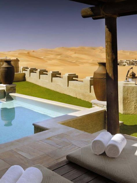 Anantara Spa at Qasr Al Sarab Desert Resort Qasr Al Sarab Desert Resort, Desert Resort, Pool Villa, Resort Pools, Trip Ideas, Arab Emirates, Eat Sleep, United Arab Emirates, Time Out