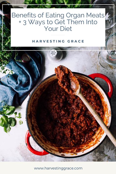 Organ meats are some of the most nutrient-dense (if not the most nutrient-dense), healthy foods on the planet! They are packed with nutrients to support your body in any season. A lot of people are intimidated by eating organ meats because they find them hard to prepare or unpalatable, but that couldn't be further from the truth. Join me in learning about the benefits + simple ways to prepare organ meats! . . . #harvestinggrace #organmeats #organmeatbenefits #regenerativefarming Organ Meat, Organ Meats, Ragu Sauce, Beef Ragu, Money Planner, Healthy Meat Recipes, Meat Seasoning, Basic Essentials, Eat Beef