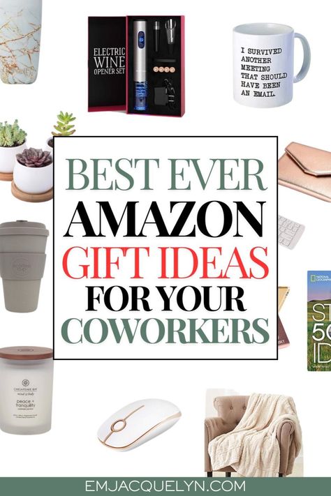 Get ahead of your holiday shopping with the best coworker gifts on Amazon. This gift guide offers a curated selection of gifts perfect for your office friends and colleagues. From practical to fun, discover unique and thoughtful gifts that will make your coworker’s holiday special. Coworker Gifts Appreciation, Coworker Holiday Gifts, Gifts For Office Staff, Coworker Gift Ideas, Best Gifts For Coworkers, Gifts For Female Coworkers, Amazon Gift Ideas, Amazon Gift Guide, Gifts For Co Workers