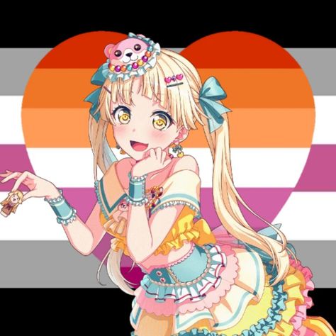 lesbian icon librafem icon librafeminine icon librafeminine flag kokoro tsurumaki bandori pride icon kokoro icon kokoro pride Flag, Quick Saves